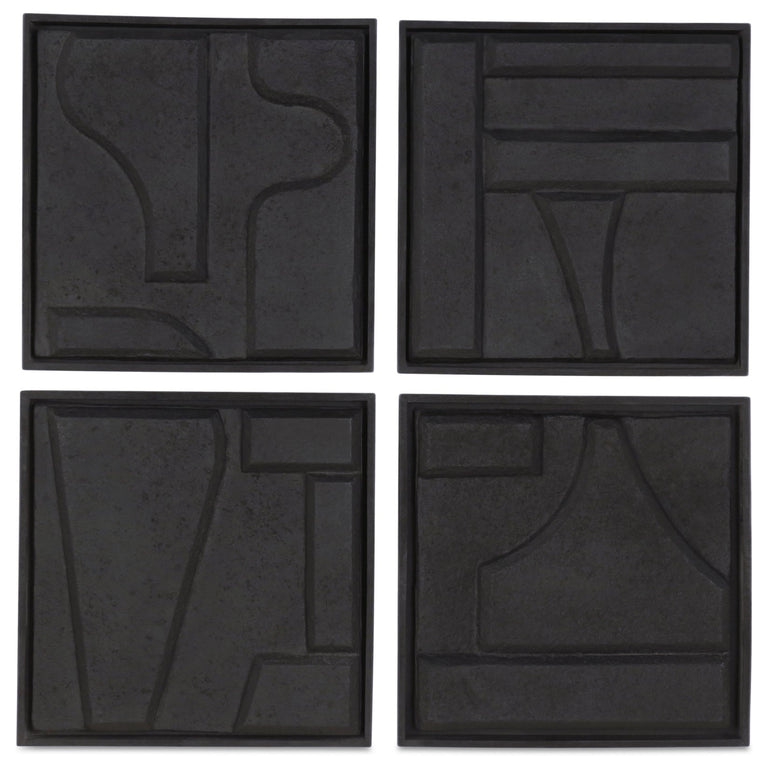 ALVA WALL SCULPTURE-SET OF 4