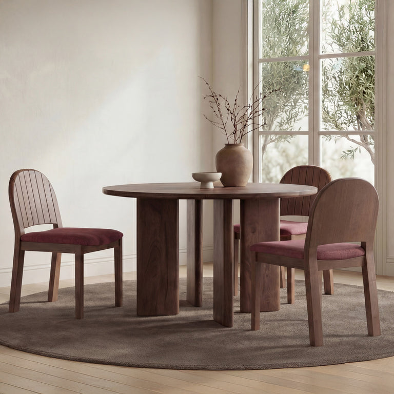 LIA RECTANGULAR DINING TABLE DARK BROWN