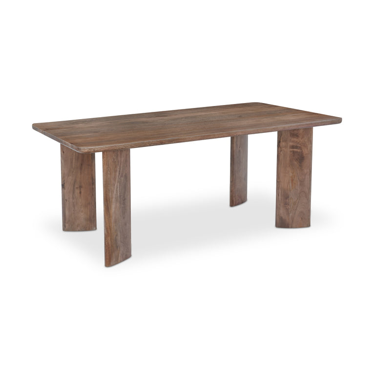 LIA RECTANGULAR DINING TABLE DARK BROWN