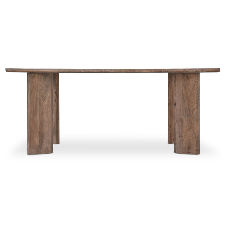 LIA RECTANGULAR DINING TABLE DARK BROWN