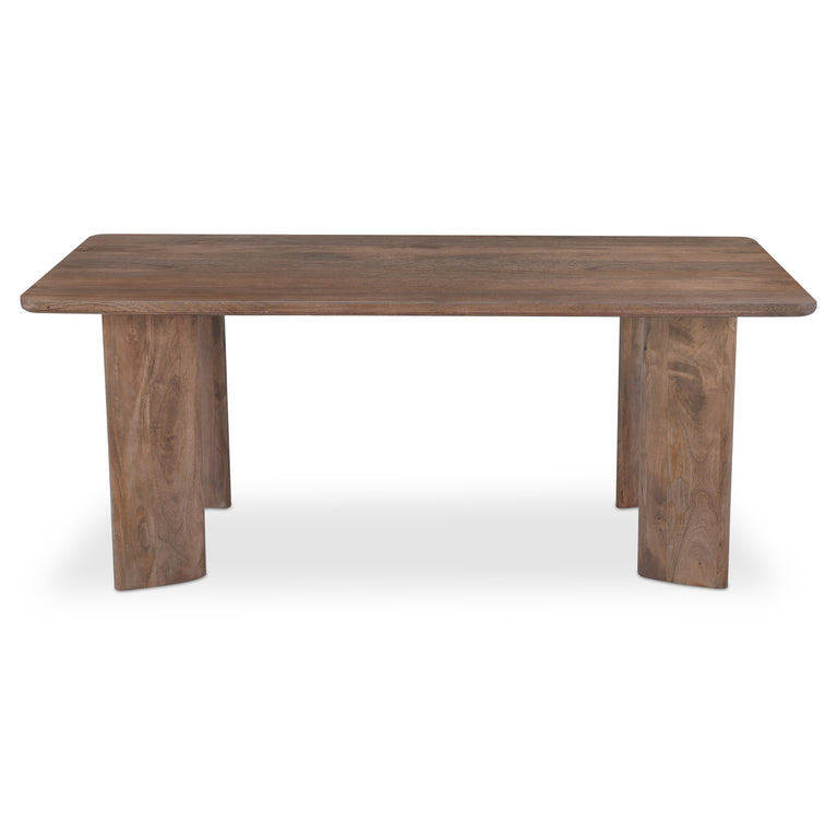 LIA RECTANGULAR DINING TABLE DARK BROWN