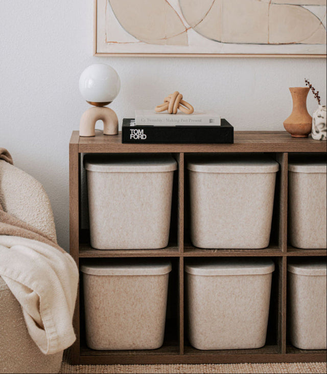 The Sculpted Bin - Original with Lid | Set of 3 | STORAGE