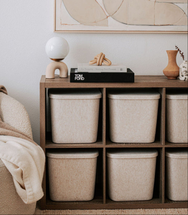 The Sculpted Bin - Original with Lid | Set of 3 | STORAGE