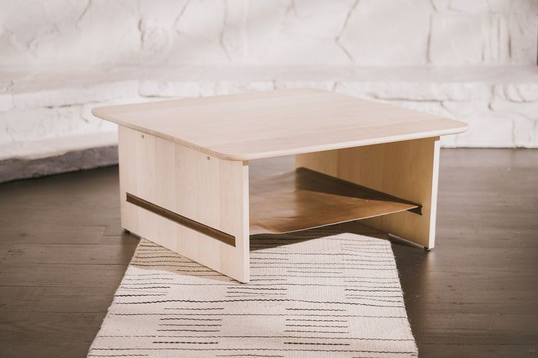 Sling Leather Coffee Table by the Iron Roots Designs | Local SF Artisan Craft | TABLE