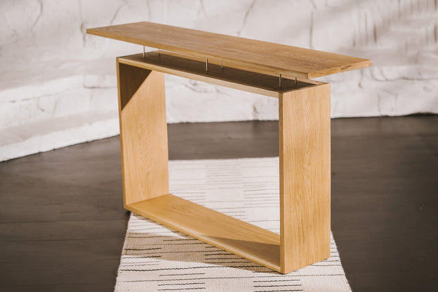 Levitating Console Table - Single Hardwood by the Iron Roots Designs | Local SF Artisan Craft | TABLE