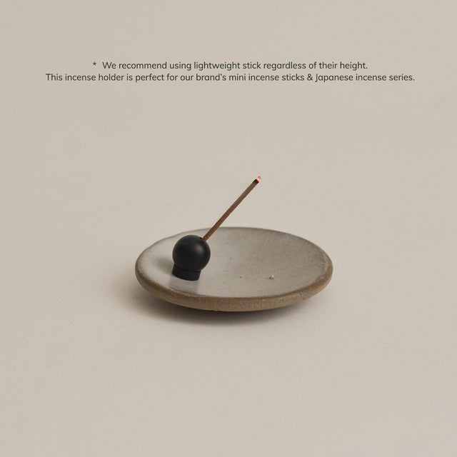 Black Sphere Brass Incense Holder