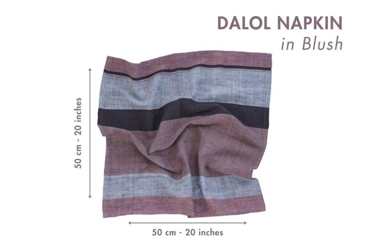 DALOL HANDWOVEN ETHIOPIAN COTTON NAPKINS | SET OF 2 | ENTERTAINING