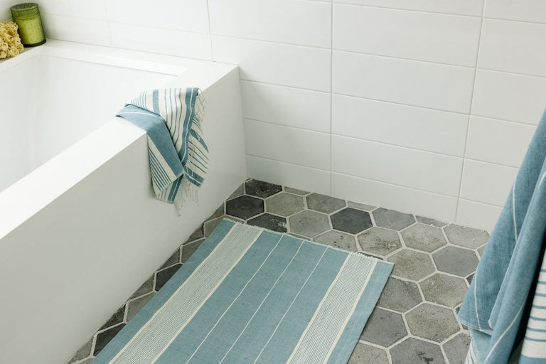 DAWA HANDWOVEN ETHIOPIAN COTTON BATH MAT | BATH