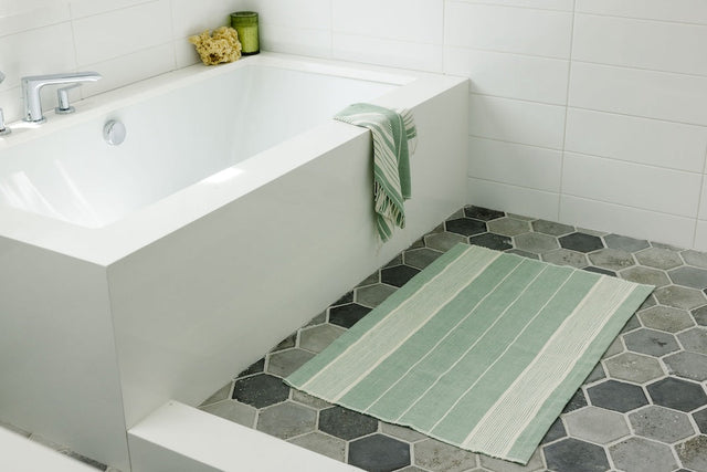 DAWA HANDWOVEN ETHIOPIAN COTTON BATH MAT | BATH