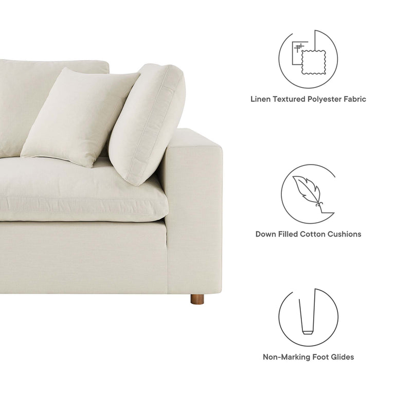 COMMIX OVERSTUFFED SOFA SECTIONAL | LIVING ROOM FURNITURE