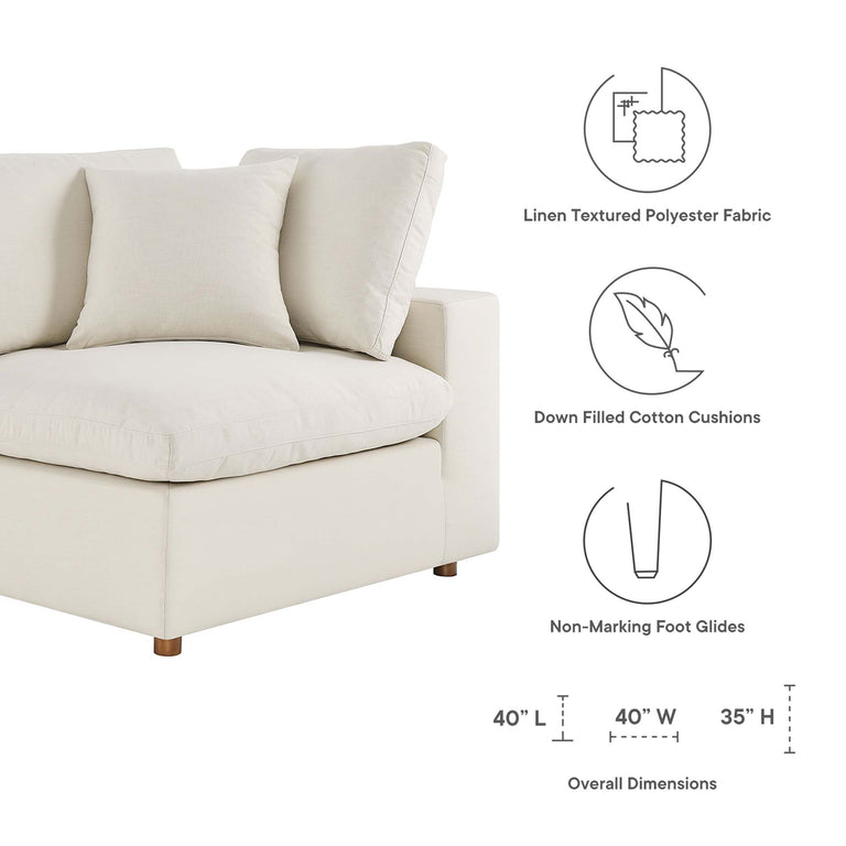 COMMIX OVERSTUFFED SOFA SECTIONAL | LIVING ROOM FURNITURE