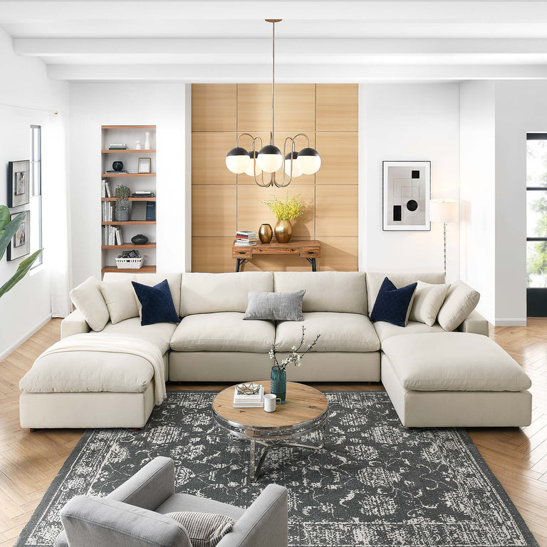 COMMIX OVERSTUFFED SOFA SECTIONAL | LIVING ROOM FURNITURE