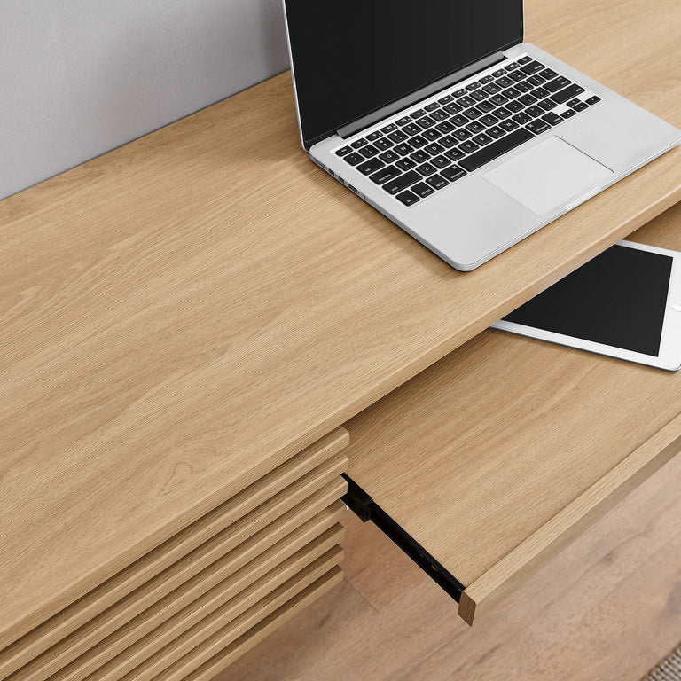 RENDER | COMPUTER DESKS WALL MOUNTED | OAK