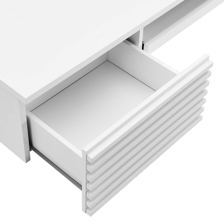 RENDER | COMPUTER DESKS WALL MOUNTED | WHITE