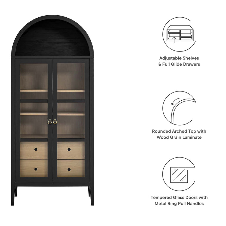 NOLAN | DISPLAY CABINET | BLACK OAK