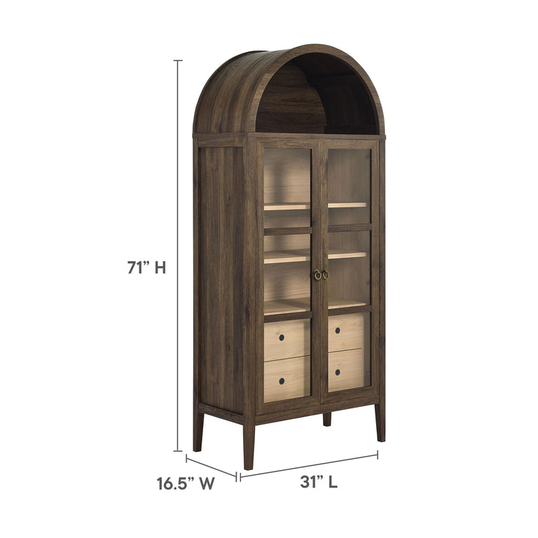 NOLAN | DISPLAY CABINET | WALNUT HICKORY