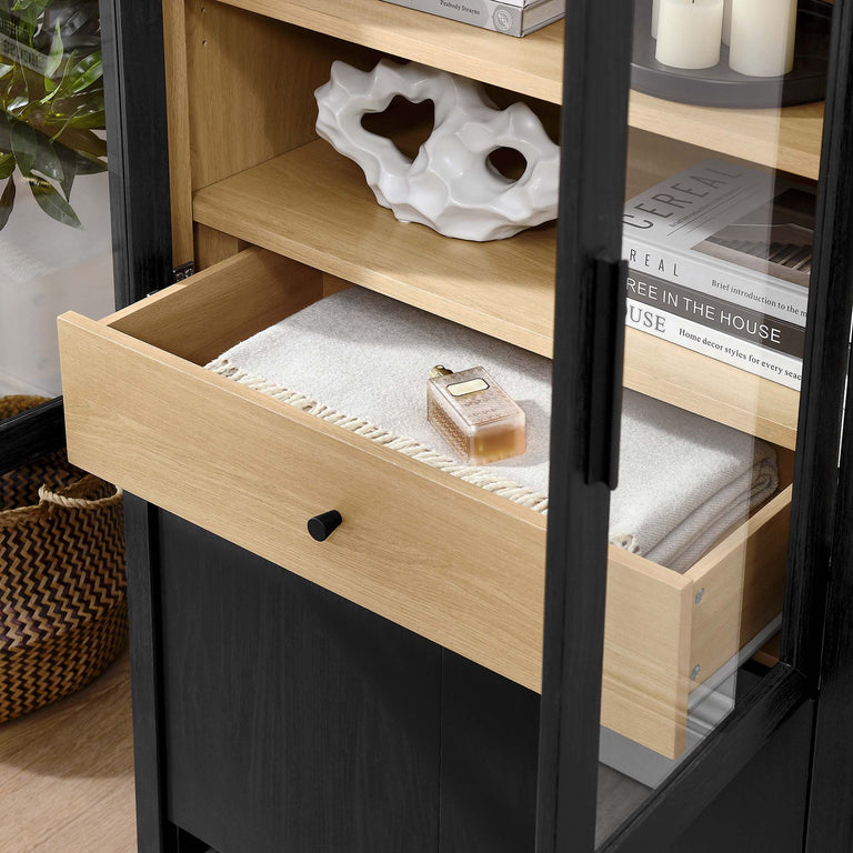 EVIE | DISPLAY CABINET | BLACK OAK