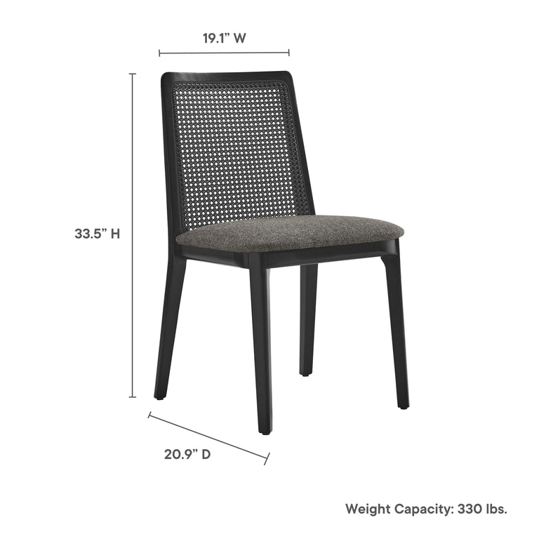 MONARCH | DINING CHAIRS | BLACK BLACK GRAY