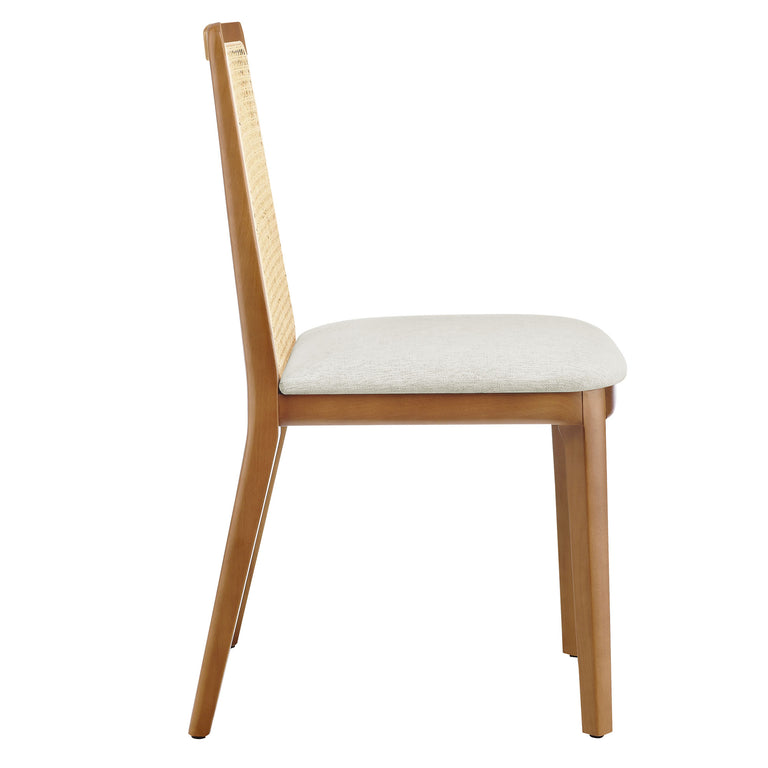 MONARCH | DINING CHAIRS | HONEY NATURAL HEATHERED WEAVE IVORY