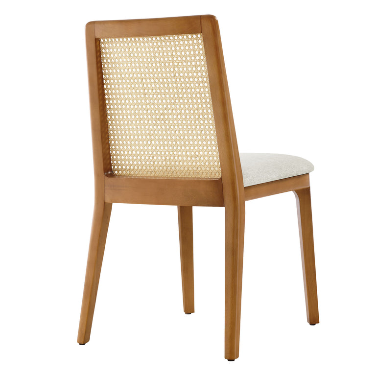 MONARCH | DINING CHAIRS | HONEY NATURAL HEATHERED WEAVE IVORY