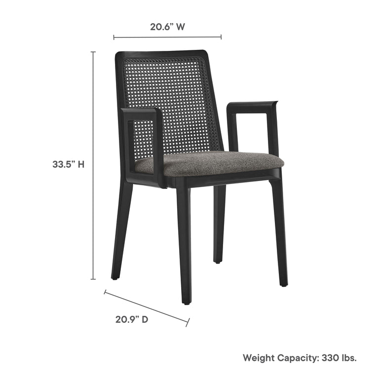 MONARCH | DINING CHAIRS | BLACK BLACK GRAY