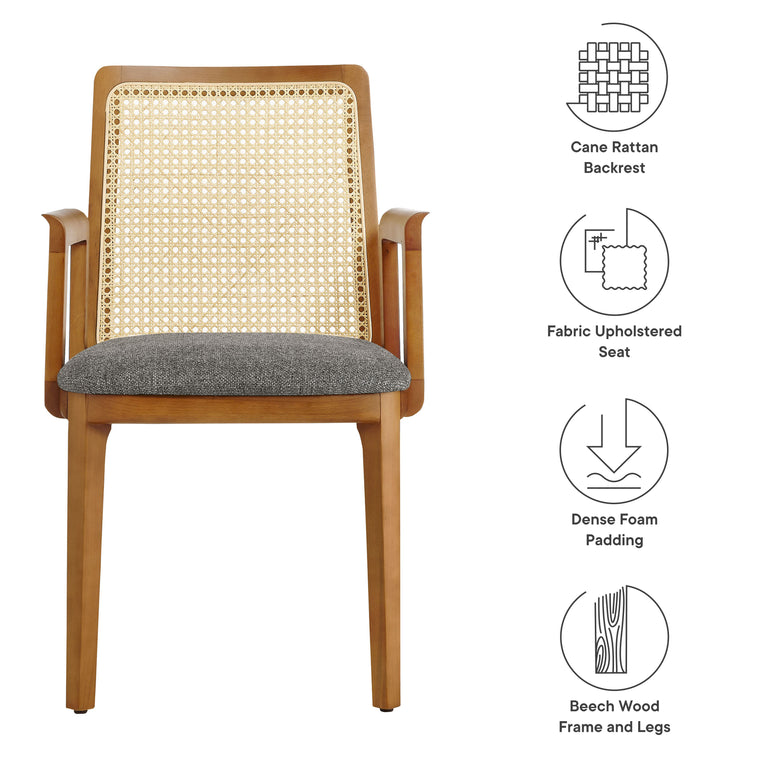 MONARCH | DINING CHAIRS | HONEY NATURAL GRAY