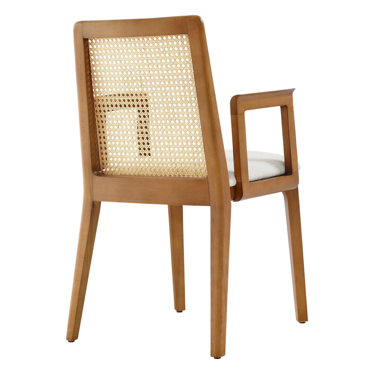 MONARCH | DINING CHAIRS | HONEY NATURAL HEATHERED WEAVE IVORY