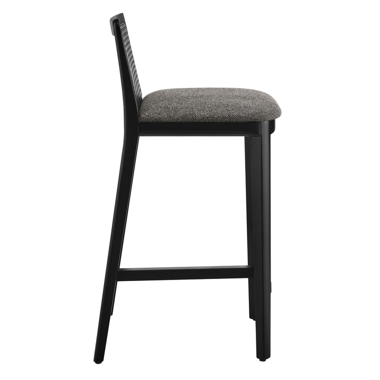 MONARCH | BAR AND COUNTER STOOLS | BLACK BLACK GRAY