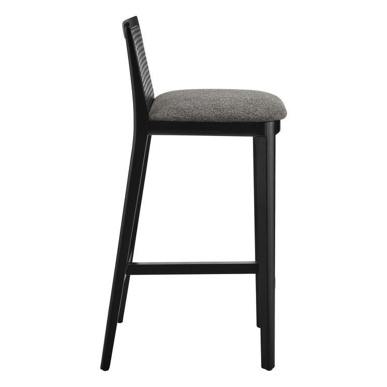 MONARCH | BAR AND COUNTER STOOLS | BLACK BLACK GRAY