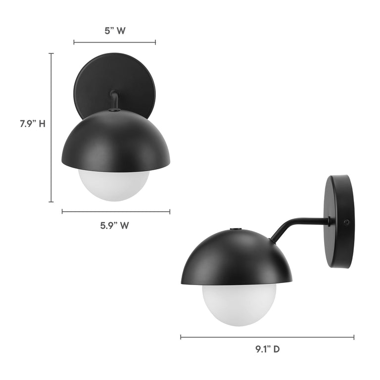 ECLIPSE | SCONCE | BLACK