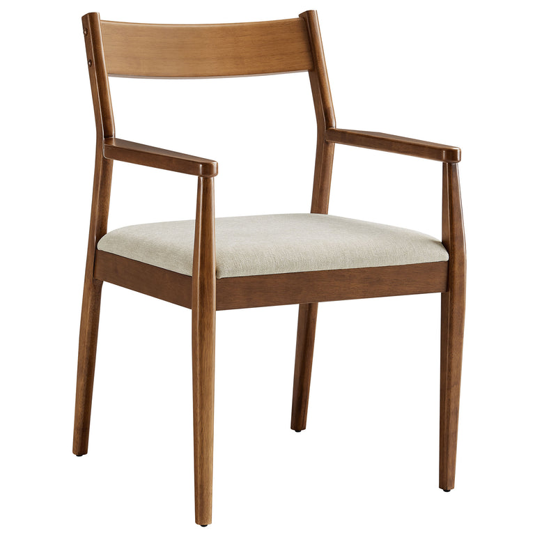 SOLARA | DINING CHAIRS | WALNUT HEATHERED WEAVE BEIGE