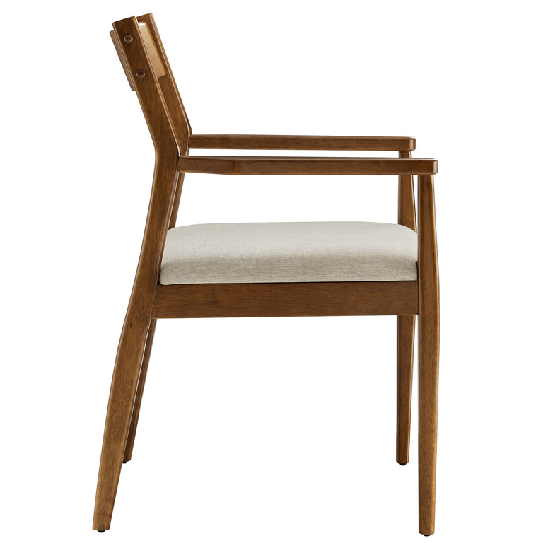 SOLARA | DINING CHAIRS | WALNUT HEATHERED WEAVE BEIGE