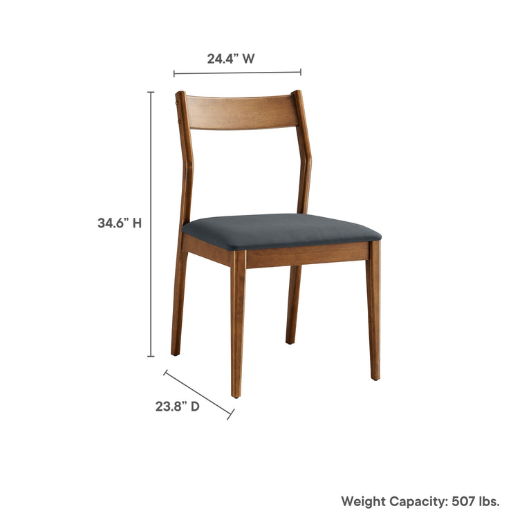 SOLARA | DINING CHAIRS | WALNUT BLACK