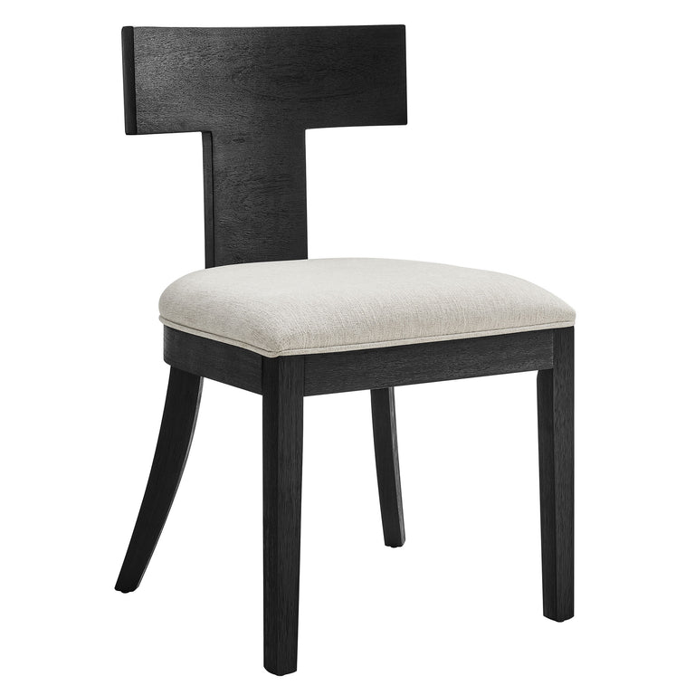 PEREGRINE | DINING CHAIRS | BLACK HEATHERED WEAVE IVORY