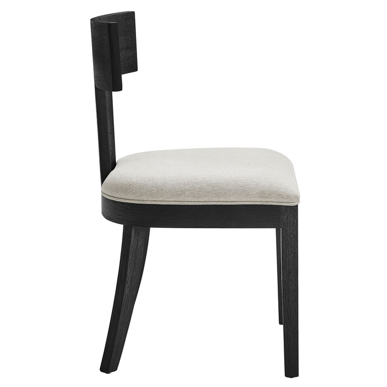 PEREGRINE | DINING CHAIRS | BLACK HEATHERED WEAVE IVORY