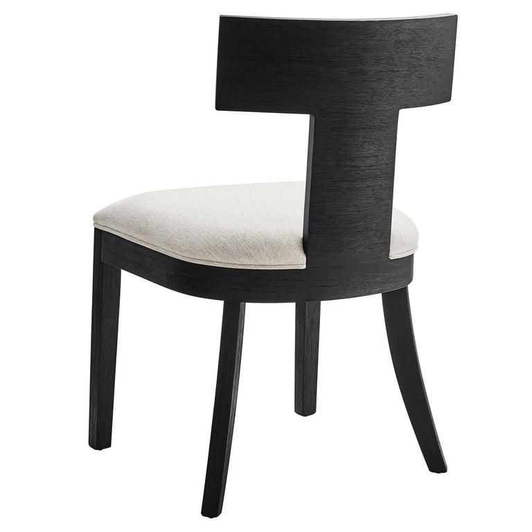 PEREGRINE | DINING CHAIRS | BLACK HEATHERED WEAVE IVORY