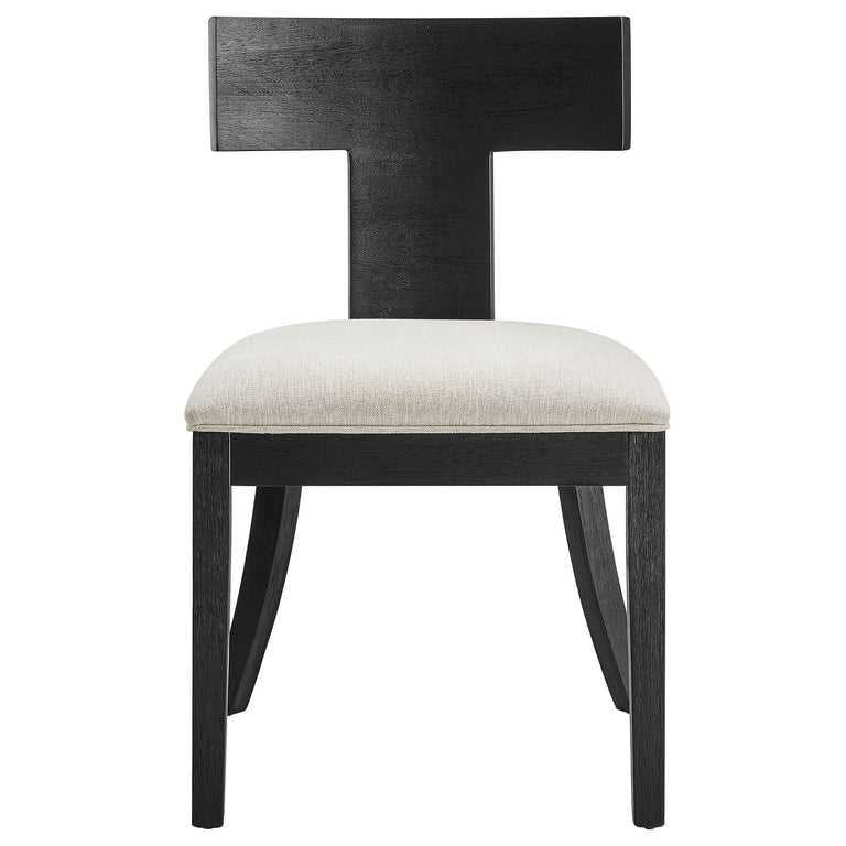 PEREGRINE | DINING CHAIRS | BLACK HEATHERED WEAVE IVORY