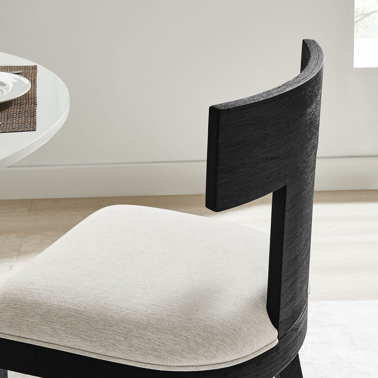 PEREGRINE | DINING CHAIRS | BLACK HEATHERED WEAVE IVORY