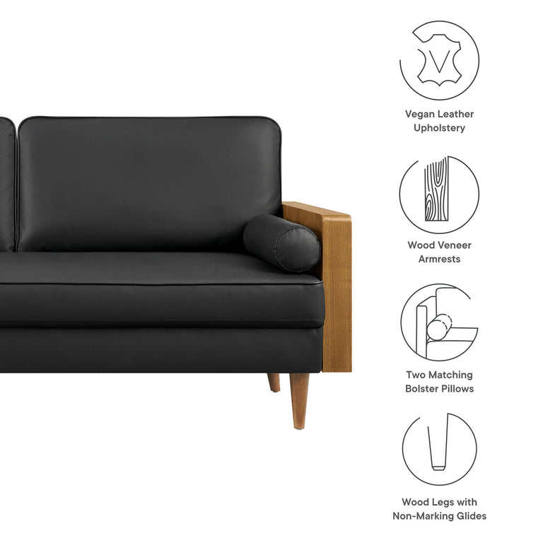 KELLAN | SOFA | WALNUT BLACK