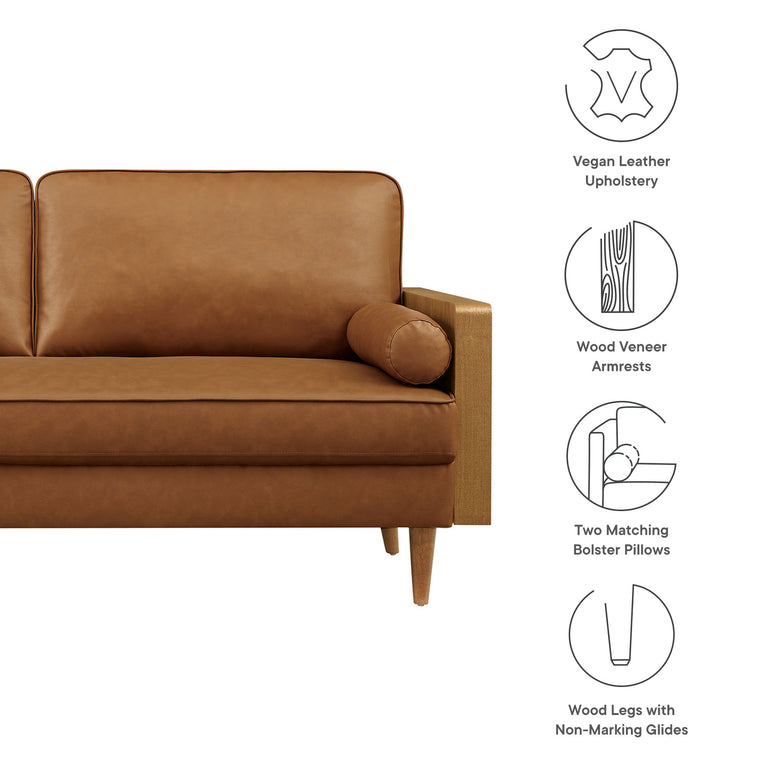 KELLAN | SOFA | WALNUT TAN