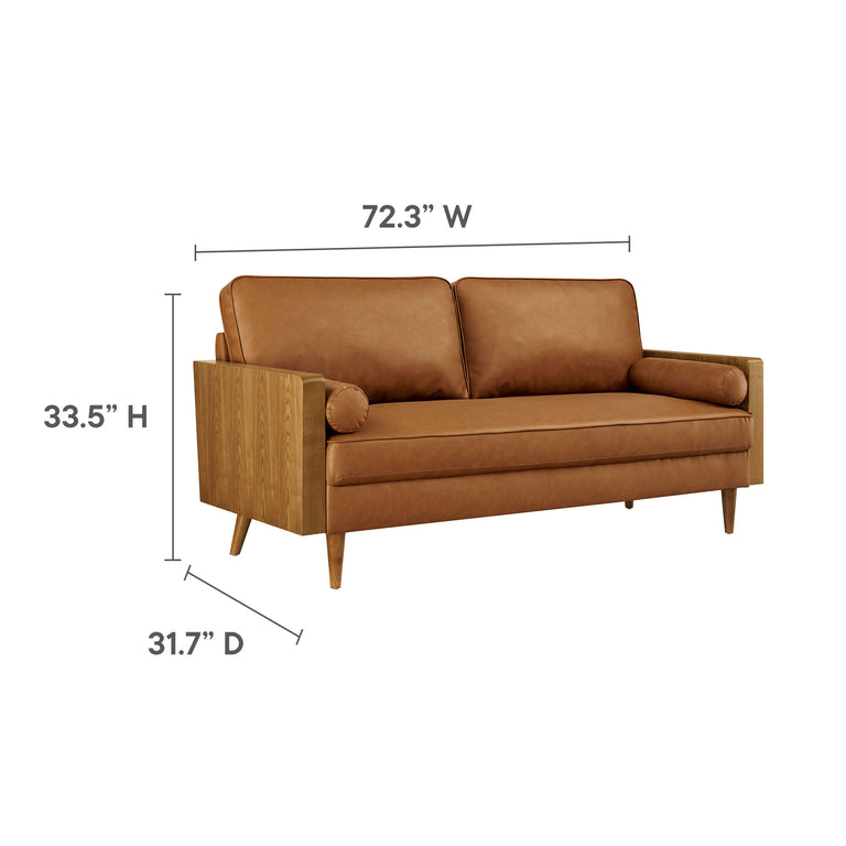 KELLAN | SOFA | WALNUT TAN