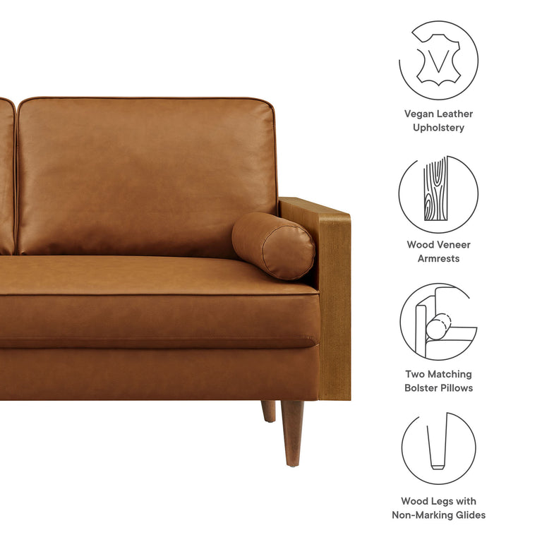 KELLAN | SOFA | WALNUT TAN