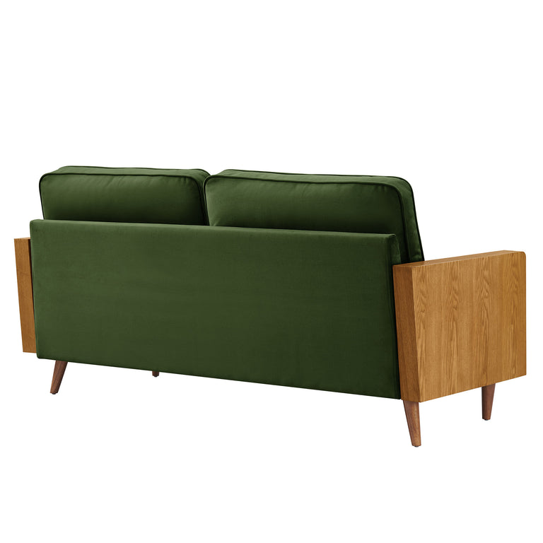 KELLAN | SOFAS AND ARMCHAIRS | WALNUT MOSS GREEN