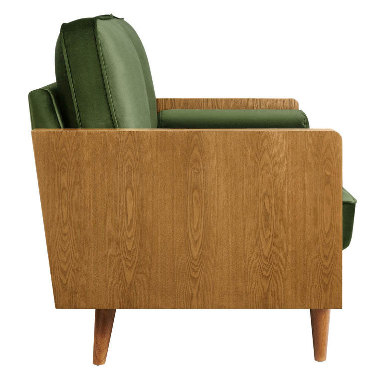 KELLAN | SOFAS AND ARMCHAIRS | WALNUT MOSS GREEN