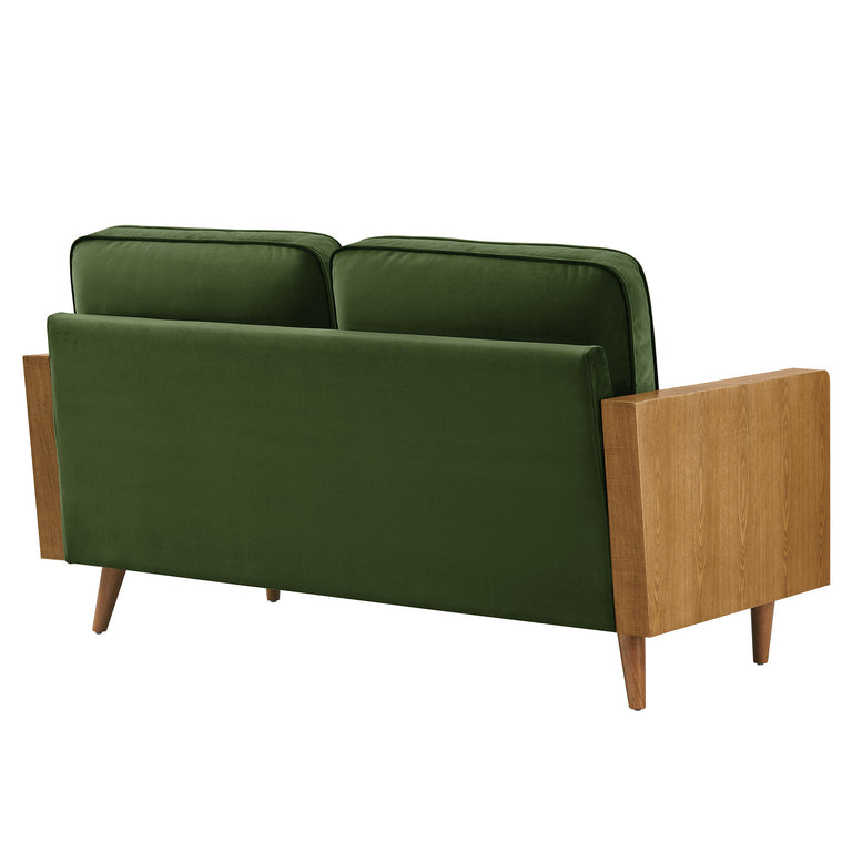 KELLAN | SOFAS AND ARMCHAIRS | WALNUT MOSS GREEN