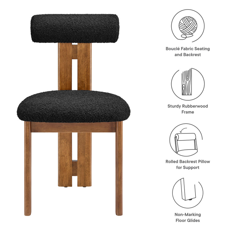 TORIAN | DINING CHAIRS | WALNUT BLACK