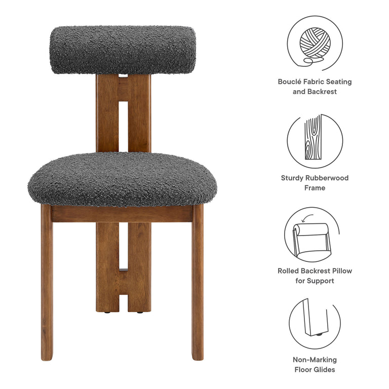 TORIAN | DINING CHAIRS | WALNUT CHARCOAL