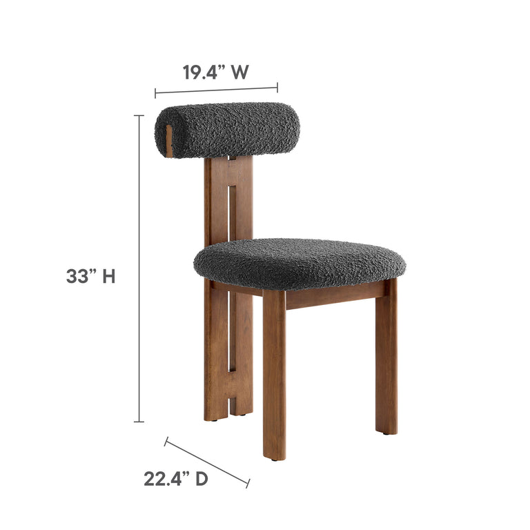 TORIAN | DINING CHAIRS | WALNUT CHARCOAL