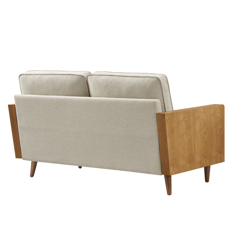 KELLAN | SOFAS AND ARMCHAIRS | WALNUT HEATHERED WEAVE LIGHT BEIGE