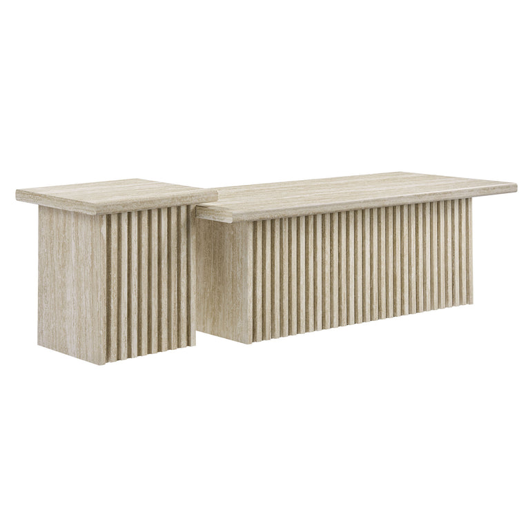 RENDER | TRAVERTINE COFFEE TABLES